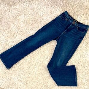 Express Blue Boot Cut Jeans Classic Style, with stretch rise 11 3/4 “ inseam 28”